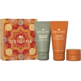Origins - Ginzing Energizing Gel Creme 30mL + Espuma Limpeza 30mL + Creme Olhos 5mL