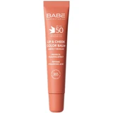 Babé - Lip and Cheek Color Balm 20mL Orange-Nude SPF50