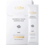 d'Alba piedmont - Waterfull Vegan Sleeping Pack Máscara 12&nbsp;un.