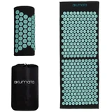 Akumata - حصيرة علاج بالابر طويلة مع وسادة 1&nbsp;un. Black and Mint