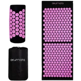 Akumata - حصيرة علاج بالابر طويلة مع وسادة 1&nbsp;un. Black and Pink