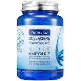 FarmStay - Collagen and Hyaluronic Acid All-in-One Ampoule 250mL