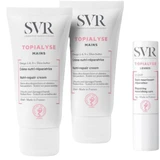 SVR - Topialyse Hand Cream 2x50mL + Lip Stick 4g 1mL Expiration Date: 2026-05-26