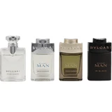 Bvlgari - Man Black EDP 5mL+Pour Homme EDT 5mL+Man Rain Essence EDP 5mL+Man Wood EDP 5mL