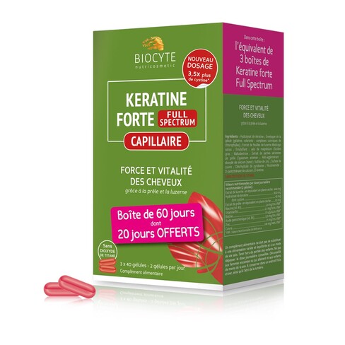 Biocyte - Keratine Forte Extra Plus 3x40 Caps