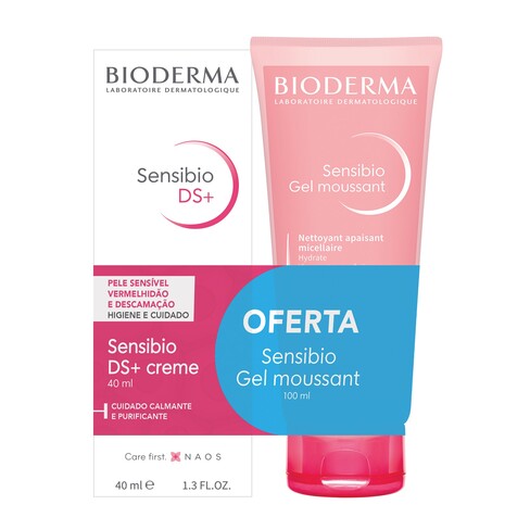 Bioderma - Sensibio Ds Creme Dermatite Seborreica 40 mL + Sensibio Gel Moussant 100 mL