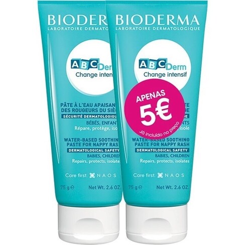 Bioderma - ABCDerm Change Intensif Water Paste 2x75 g