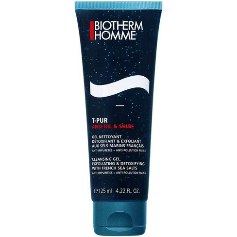 Biotherm Homme - T-Pur Limpiador Facial Exfoliante Antigrasa y Brillo