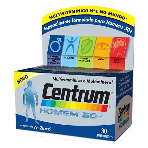 Centrum - Homem 50 + Suplemento Multivitaminico com Minerais 