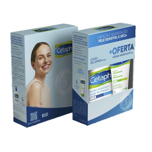 Cetaphil - Gentle Skin Cleanser Lotion 473 mL + Moisturising Cream 85 G