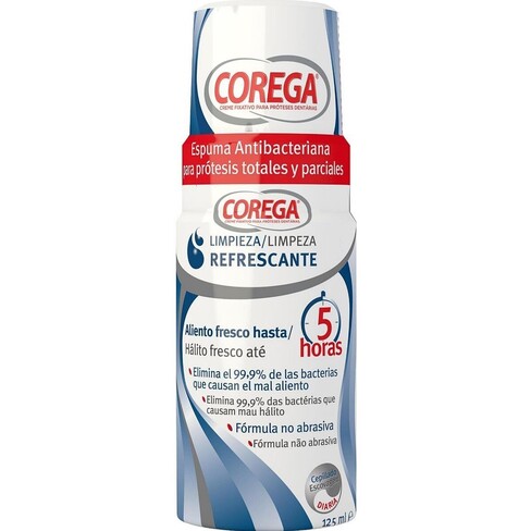 Corega - Espuma Limpiadora para Prótesis Dentales