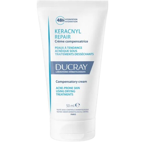 Ducray - Keracnyl Repair Cream Acne Prone Skin Using Drying Treatments 