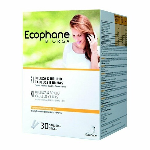 Ecophane - Pó Fortificante para Unhas e Cabelos Fragéis em Saquetas 