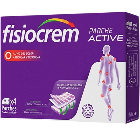 Fisiocrem - Patch Active Adesivos Alívio Dores Musculares 