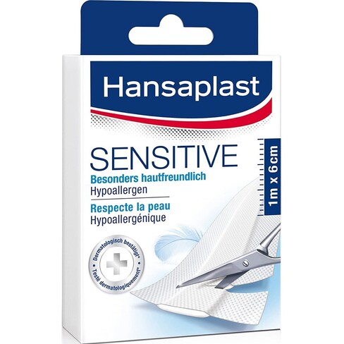 Hansaplast - Sensitive Banda 1m x 6cm 