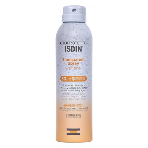 Isdin - Fotoprotector Spray Transparente Wet Skin para Corpo
