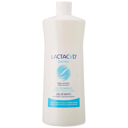 Lactacyd - Derma Emulsão Duche Hipoalergénica sem Sabão para Rosto Corpo 
