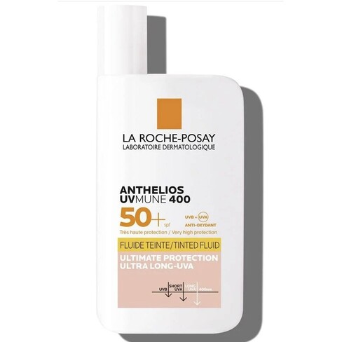 Anthelios UVmune Fluid Sunscreen for Face with Color SPF50