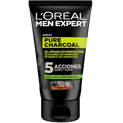 L'Oréal Paris Men Expert Pure Charcoal Gel de Limpeza Anti