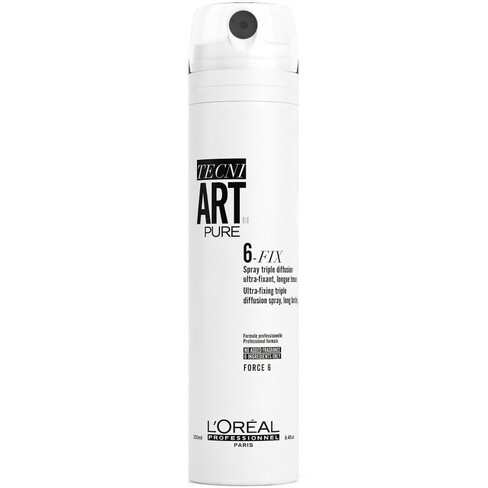 LOreal Professionnel - Tecni Art Pure 6 Fix Ultra-Fixing Triple Diffusion Spray 