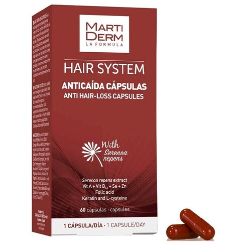 Martiderm - Hair System 3 Gf Oral Capsules for Hair Loss 