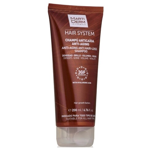 Martiderm - Hair System 3GF Shampoo Anti-Queda e Antienvelhecimento