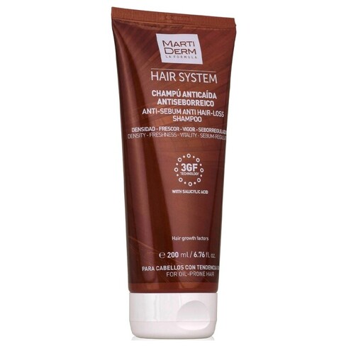 Martiderm - Hair System 3 gf Shampoo Anti-Seborreico e Anti-Queda 
