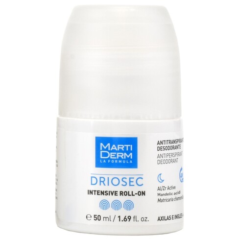 Martiderm - Driosec intensive roll-on axila e virilha desodorizante e Antitranspirante 