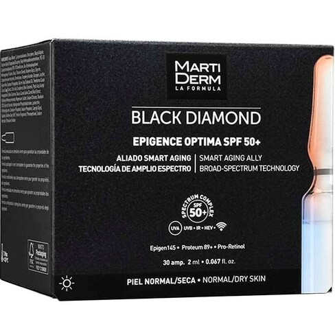 Martiderm - Black Diamond Epigence Optima SPF50+ Smart Aging Ampoules