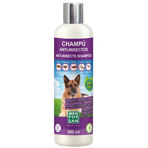 Men for San - Shampoo Anti-Insetos para Cães 