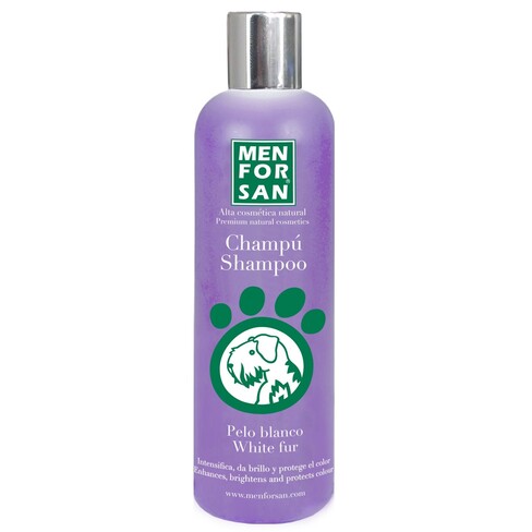 Men for San - Shampoo Pelo Branco para Cão 