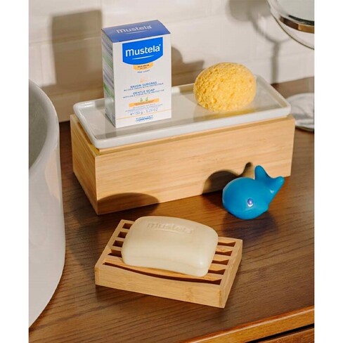 Mustela Jabón Suave Nutriprotector al Cold Cream para bebés y niños con  Piel Seca 100g