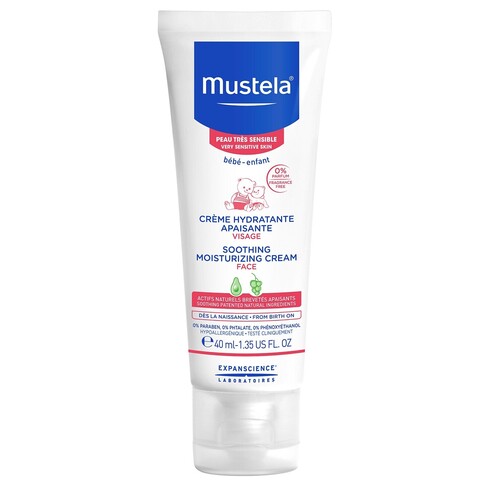 Mustela - Crème visage hydratante et apaisante pour peaux très sensibles