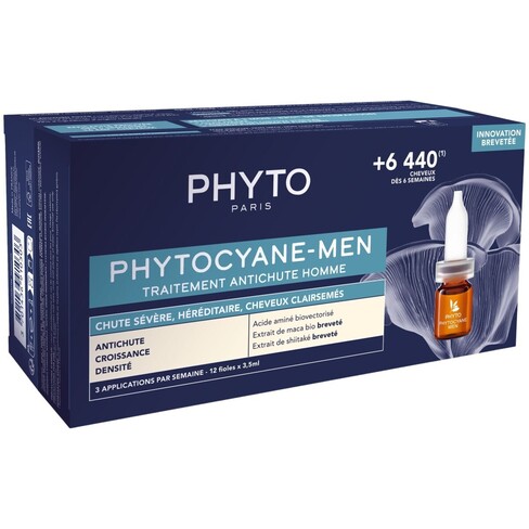 Phyto - Phytocyane-Men Tratamento Queda Progressiva Ampolas