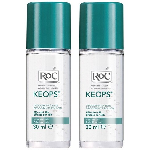 Roc - Keops Desodorizante Roll-On Transpiração Intensa 2x30 mL