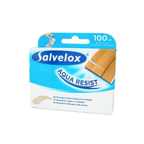 Salvelox - Salvequick Aqua Resist Plastic Dressing Strip 1mx60mm
