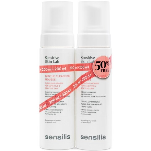 Sensilis - Gentle Cleansing Mousse Sensitive and Reactive Skin 2x200ml