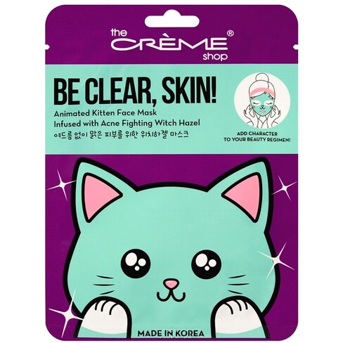 The Creme Shop - Be Clear, Skin! Animated Kitten Face Mask