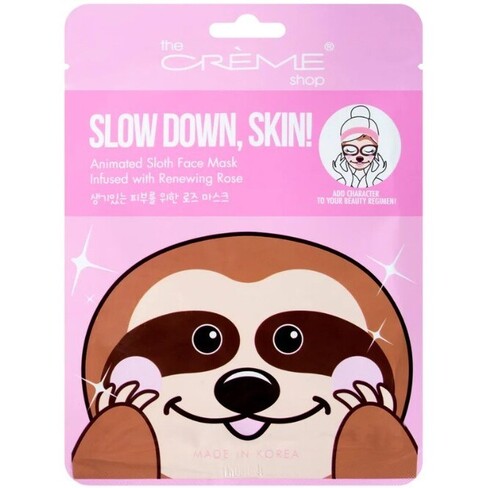 The Creme Shop - Slow Down, Skin! Animated Sloth Face Mask