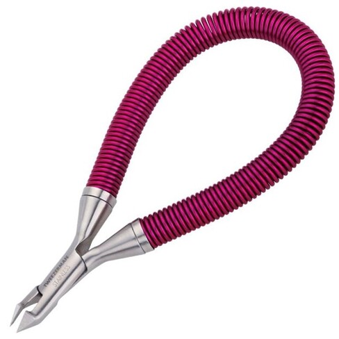 Tweezerman - Grip & Snip Spiral Spring Cuticle Nipper Random Color (Blue and Pink)