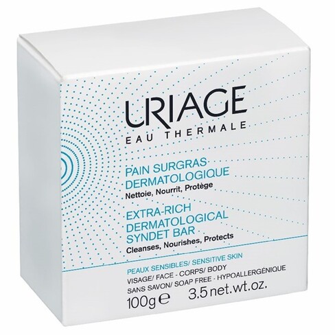Uriage - Extra-Rich Dermatological Syndet Bar Soap Free 