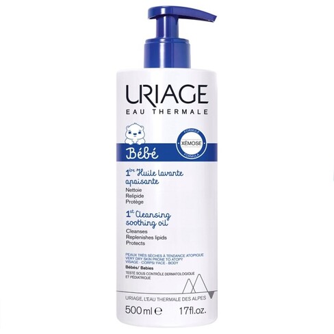 eau nettoyante/1000ml + huile lavante/200ml) - Uriage Baby 1st Cleansing  Set