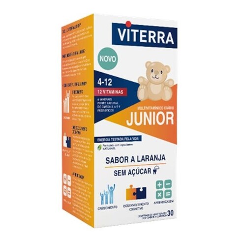 Viterra - Junior Suplemento Mutivitaminico 4-12 Anos Comprimidos Mastigáveis