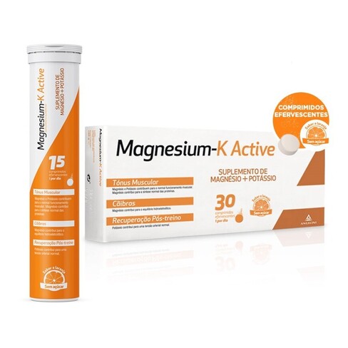 Wassen - Pilules effervescentes de complément alimentaire actif Magnesium-k