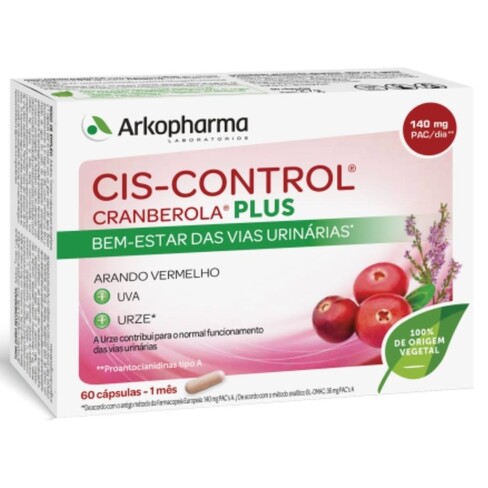 Arkopharma - Cis-Control Cranberola Plus Food Supplement 
