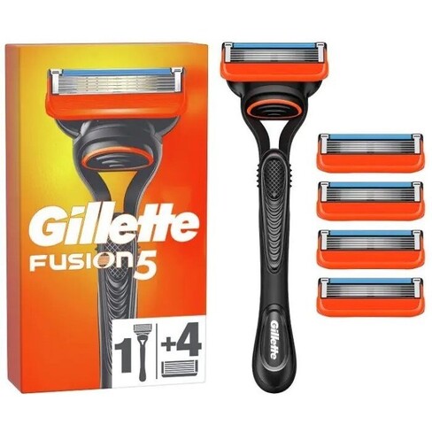 Gillette - Fusion5 Shaving Razor 1 Un + 4 Refills