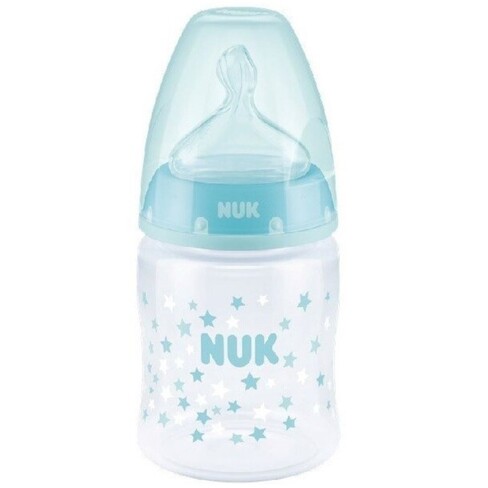 Nuk - First Choice Baby Bottle with Silicone Teat 0-6months 