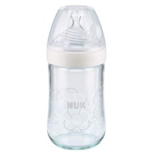 Nuk - Nature Sense Glass Baby Bottle with Teat 