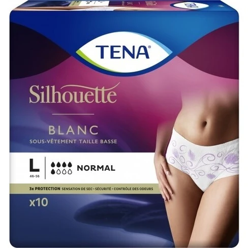 Tena Silhouette Creme Lady Incontinence Pants Plus - Large Pack of