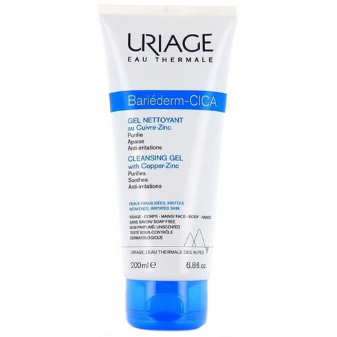 Uriage - Bariéderm Cleansing Cica Gel with Cu-Zn for Damaged Skin 